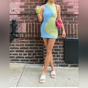 Y2K Yin Yang Design Mini Dress